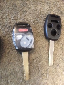 taped honda remote head key